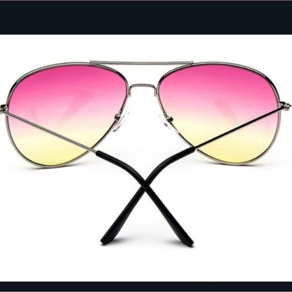 Pink UNISEX LUXURY AVIATOR SINGAPORE SUNGLASSES main image 5
